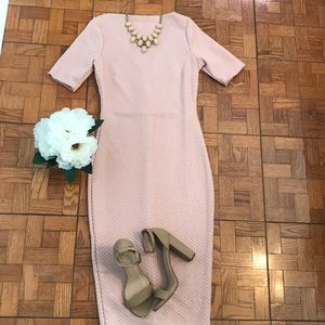 Elegant dress pale pink color